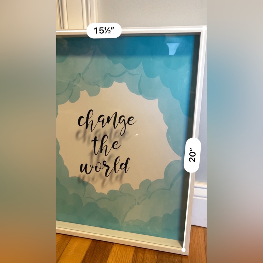 Change the World shadow box art